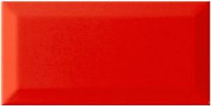 Плитка Monopole Brillo Bisel 10x20 rojo
