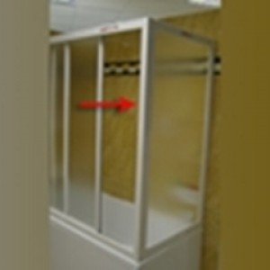 Неподвижная стенка для ванны Ravak APSV – 80 Transparent  white 95040102Z1
