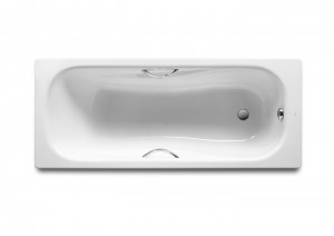 Комплект ванна Roca Princess 160х75 с ручками без ног + сифон Viega Симплекс полуавтомат 285357