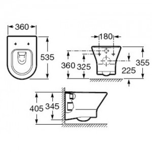 Комплект GROHE Rapid SL 38750 инсталляция + унитаз Roca Nexo сидение с доводчиком (Soft Close)