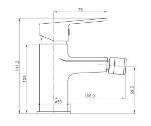 Смеситель для биде Imprese LASKA 40040W