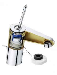 Смеситель с джойстиком для биде  GROHE EUROCUBE JOY 23664000 с гидрозатвором