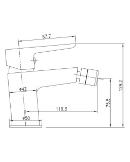 смеситель для биде Imprese Breclav 40245w