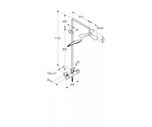 Душевая система KLUDI FIZZ DUAL SHOWER SYSTEM 6709505-00