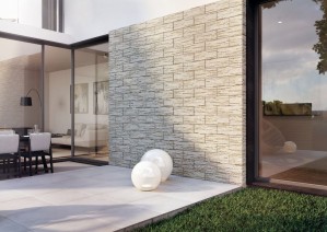 Фасадный камень Cerrad Rockford 45x15 beige интерьер
