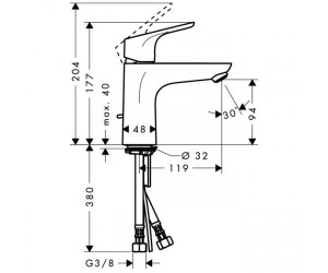 Набор смесителей для ванны Hansgrohe Focus 31642773 (31607000+31940000+27772000)