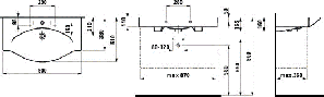 Умывальник Laufen Palace New 90 см без полотенцедержателя  (H8117020001041)