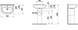 Умывальник Laufen Pro 55 см (H8149510001041)