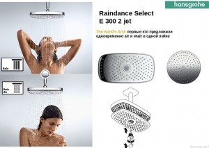 Душевая система скрытого монтажа Hansgrohe Raindance Select S / ShowerSelect 27297000