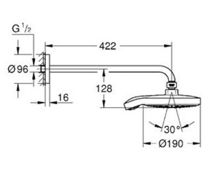 Верхний душ Grohe Power And Soul Cosmopolitan 26172000