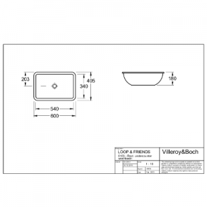 Умывальник Villeroy&Boch Loop&Friends 61630001