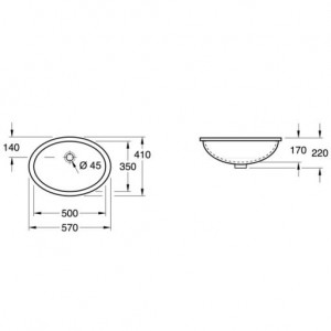 Умывальник Villeroy & Boch Evana  61470001