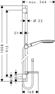 Душевой набор Hansgrohe Raindance Select E 150 27857400