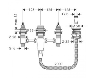Скрытая часть HANSGROHE FOCUS S 13244180