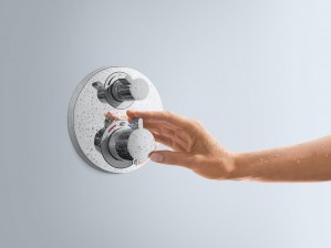 Термостат с запорным вентилем Hansgrohe Ecostat S, СМ 15757000