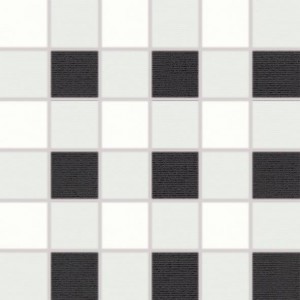 Мозаика Rako Tendence 30x30 White- Black WDM06152 фото