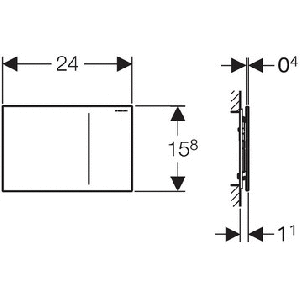 Клавиша смыва GEBERIT SIGMA 70 115.620.SJ.1