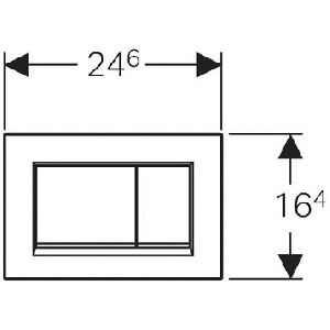 Клавиша смыва GEBERIT SIGMA 30 115.883.KJ.1