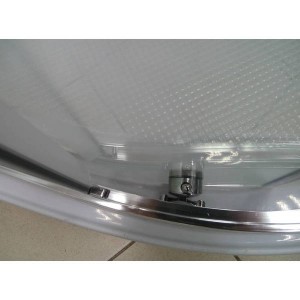 Душевая кабина Veronis KN-3-100 100х100  хром прозрачное стекло (5 мм) низкий поддон