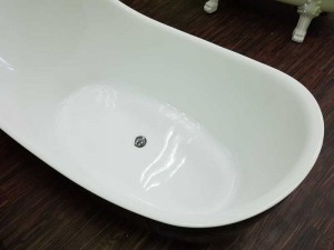 Отдельностоящая акриловая ванна Veronis VP-100 черная 180*80*125 см