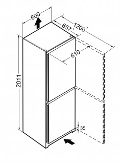 Холодильник Liebherr CNel 4813 схема