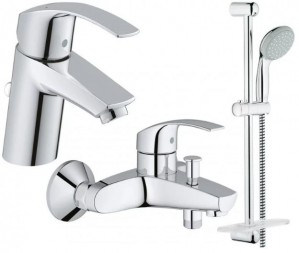 Набор смесителей 3 в 1 GROHE Eurosmart New 123238S фото