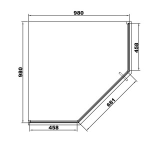 Душевая кабина Eger A LANY 599-553 Black, 100x100x208.5 мелкий поддон схема