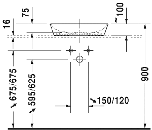 Раковина DURAVIT Cape Cod 50 (2339500000)