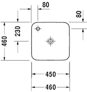 Раковина DURAVIT Cape Cod 46  (2340460000)