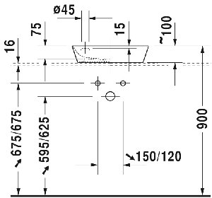 Раковина DURAVIT Cape Cod 46  (2340460000)