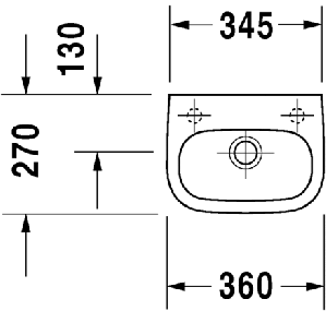 Раковина Duravit D-Code 36 (07053600092) левый