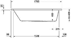 Ванна Duravit D-Code 170x70 (арт.700098000000000)