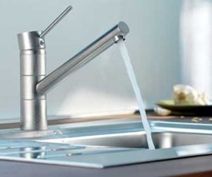 Однорычажный смеситель для кухни Kludi SCOPE XL нержавеющая сталь (339309675)