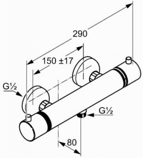 Термостат для душа Kludi Objekta THERM E  (352000538)