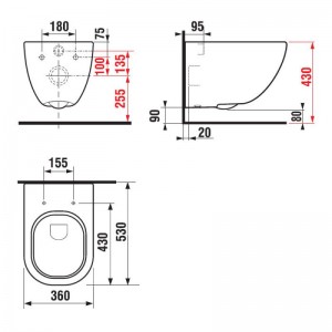 Комплект инсталляция GROHE 38772001 + унитаз подвесной JIKA MIO RIMLESS 
(H8207140000001) + сидение Slim SoftClosing H8917110000631