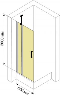 Душевая дверь распашная HUPPE CLASSICS 2 4-ECK 80х200, арт.C23104.069.321