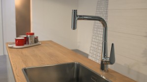 Смеситель для кухни Hansgrohe Talis Select S 72822000 c выдвижным изливом