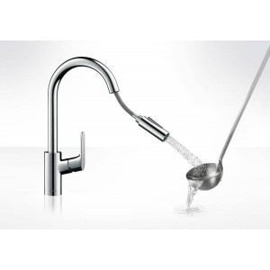 Смеситель для кухни Hansgrohe Talis S 72813800 c выдвижным изливом