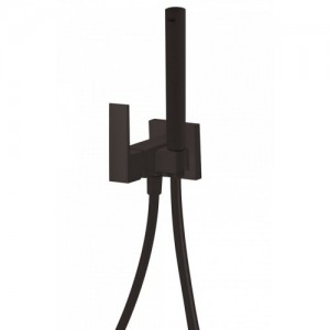 Набор гигиенический душ (бидетка) со смесителем скрытого монтажа Tres Cuadro 00612301NM черный мат