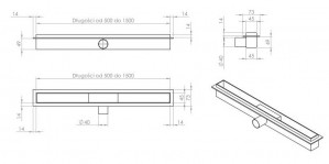 Душевой канал Cedor Super Slim Line 70