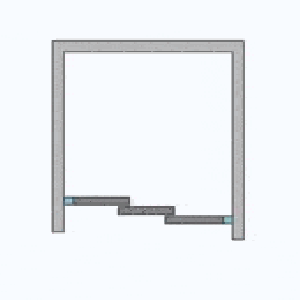 Душевые двери Radaway Evo DW 95 см хром / прозрачное (335095-01-01) схема