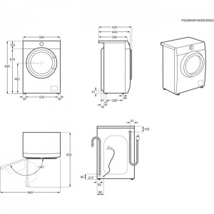 Стиральная машина Electrolux EW6S5R06W схема