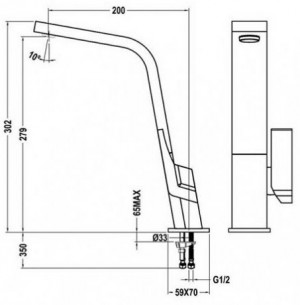 Кухонный смеситель Teka IC 915 (Icon H) 339150210 схема