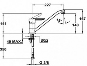 Кухонный смеситель Teka ML (MF-2 Forum L) 81913620SB схема