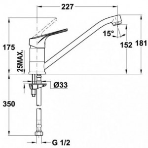 Кухонный смеситель Teka MTP 913 (MT Plus L) 46913020CN схема