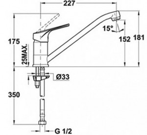 Кухонный смеситель Teka MTP 913 (MT Plus L) 46913021T схема