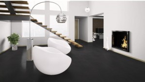 Виниловый пол Wineo 800 DB00103-2 Tile Solid Black 914,4 x 457,2 фото