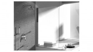 Шторка для ванны Rea Topaz 70x140 хром стекло прозрачное REA-W0087