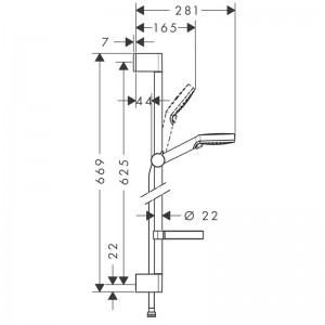 Набор смесителей для ванны Hansgrohe Logis Loop 1062019 (71151000+71244000+26553400)