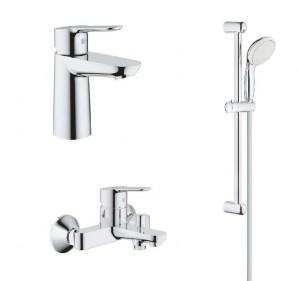 Комплект смесителей для ванной Grohe BauEdge 3 в 1 123365S